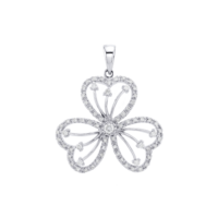 Mặt Dây Kim Cương Heartleaf Bloom - 000595 - 3g40 - P17625