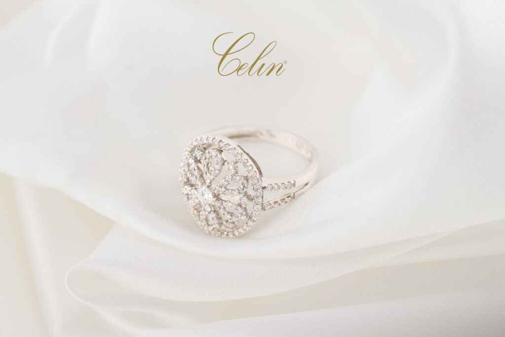 Nhẫn kim cương thiên nhiên tinh xảo với thiết kế độc quyền từ Celin Đại Phúc – biểu tượng cho vẻ đẹp vĩnh cửu và khí chất riêng biệt